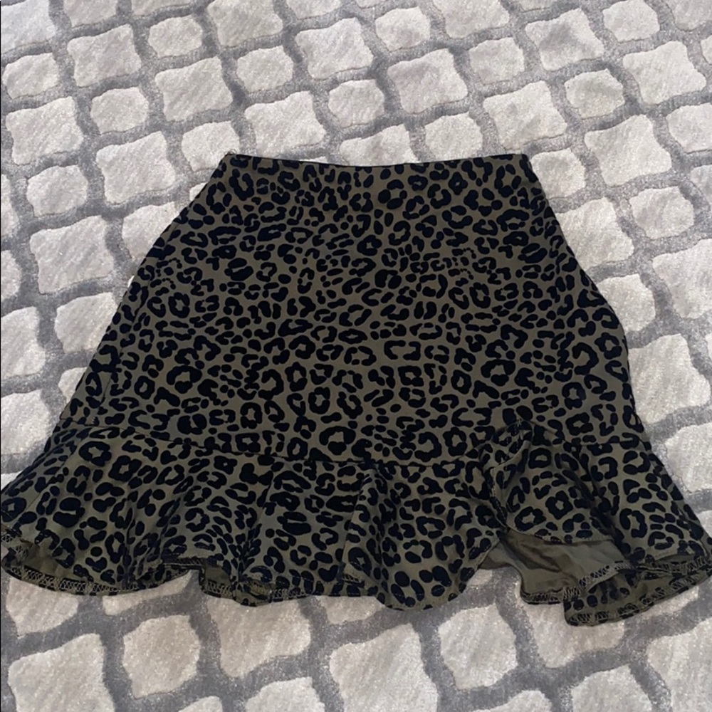 AQUA Cheetah Skirt
